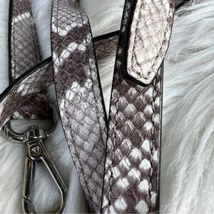 Michael Kors Tan White Snakeskin Leather Adjustable Strap Replacement Crossbody